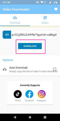 Instant Video Downloader for Fb, Insta and TikTok screenshot 2