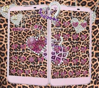 Luxury leopard heart Theme screenshot 2