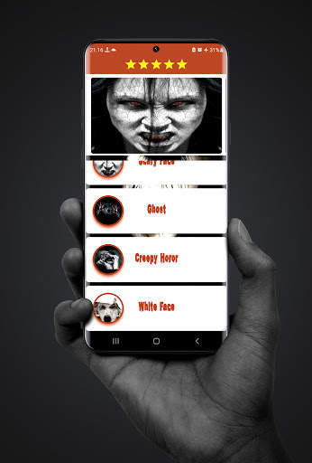 fake call scary face horor 666 creepy granny prank screenshot 1
