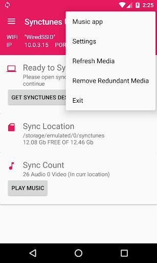 Sync iTunes to android Free screenshot 2