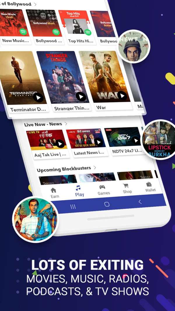 Boltt Play - Music, Videos, Games, Social, Rewards screenshot 5