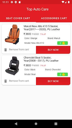 TopAutoCare (Online Car Seat Cover Booking App) screenshot 5