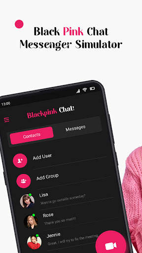 Blackpink Chat Messenger Simulator screenshot 1