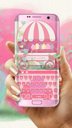 Cotton candy Cardioid pink keyboard screenshot 1