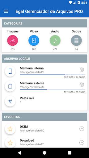 Egal Gerenciador de Arquivos screenshot 1