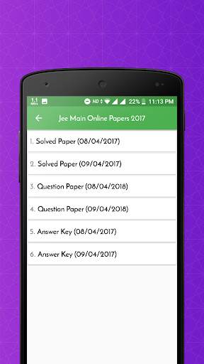 Jee Main Online Exam Solved Papers screenshot 5