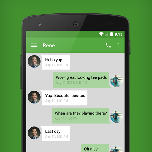 EvolveSMS Theme Green Hang icon