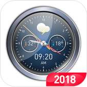घड़ी शैली मौसम पूर्वानुमान on 9Apps