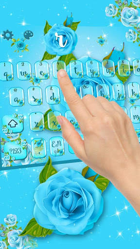 Papan Kekunci Biru Rose screenshot 2