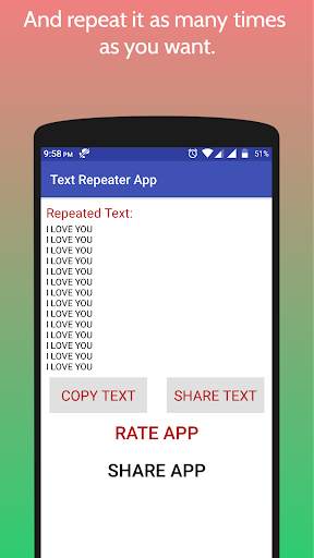 Text Repeater screenshot 3