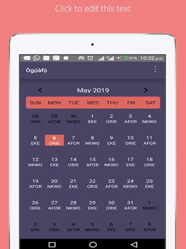 Oguafo - Igbo Calendar App screenshot 2