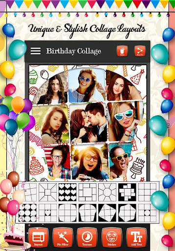 Birthday Photo Collage Maker 2 تصوير الشاشة