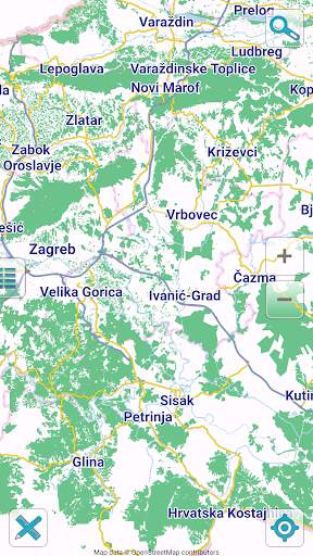 Map of Croatia offline screenshot 1