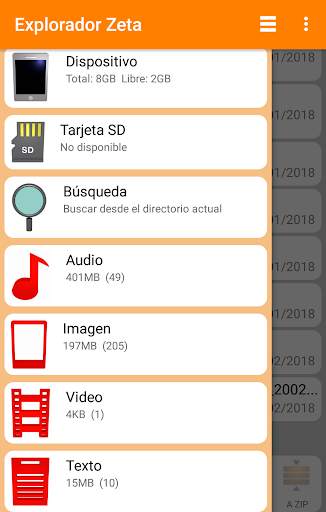 Zeta file explorer скриншот 2