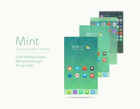 Mint Go Launcher Theme screenshot 1