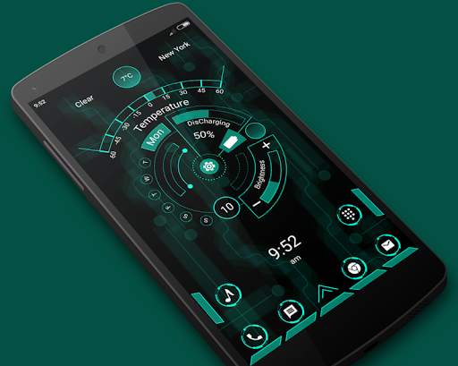 Advance Launcher - App lock, Hide App, hi-tech screenshot 1