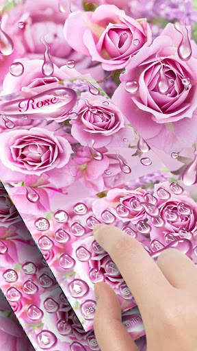 Rose waterdrops keyboard screenshot 2
