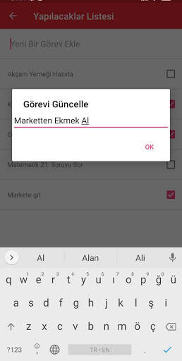 Yapılacaklar Listesi скриншот 2