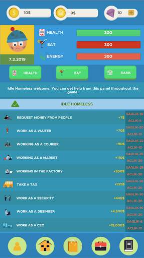 Idle Homeless - Life Simulator screenshot 3