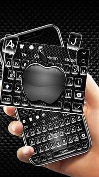 Cool Black Apple Keyboard Theme🍏 screenshot 3
