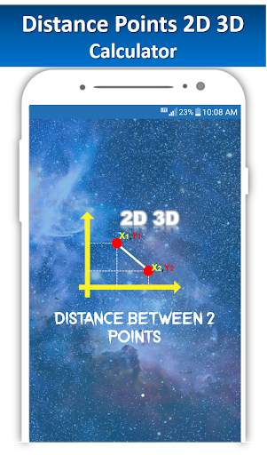 Distance Points 2D 3D Calculator screenshot 2