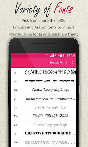 Creative Typography Design screenshot 8