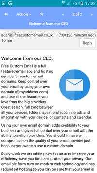 Free Custom Email screenshot 1