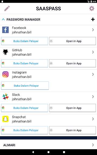 SAASPASS | Pengesah 2FA screenshot 11