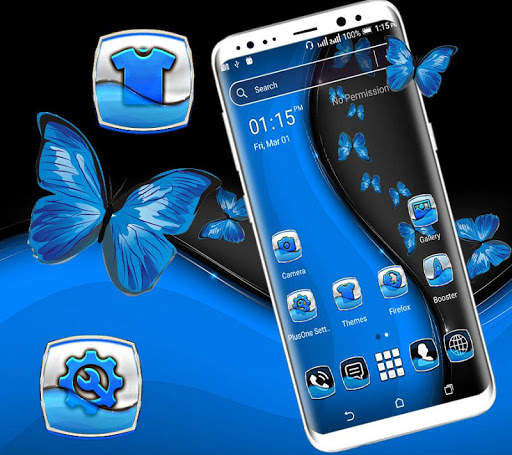 Black Butterfly Launcher Theme screenshot 3