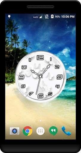 White Clock Live Wallpaper screenshot 2