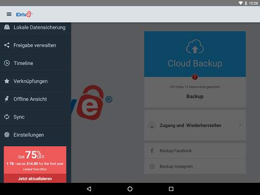 IDrive Online Backup screenshot 11