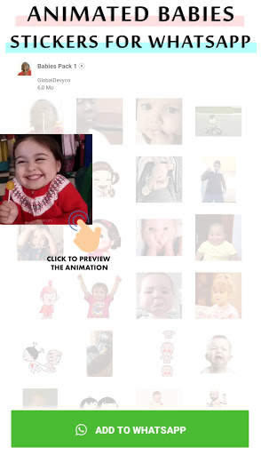 Animated baby WhastApp sticker screenshot 4
