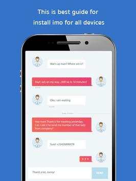 Video Call imo Free Chat Advice screenshot 1