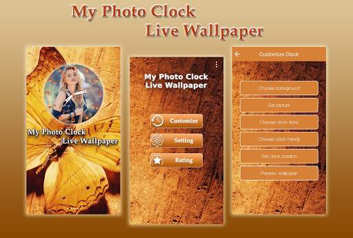 My Photo Clock Live Wallpaper screenshot 1