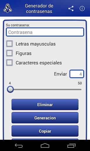 Generador de contraseñas screenshot 1