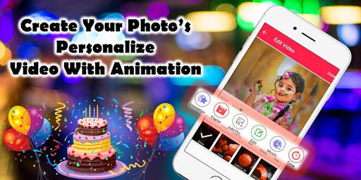 Happy Birthday Video Maker With Song, Name & Photo screenshot 2
