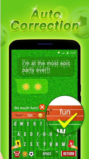 Soccer Keyboard Theme - Funny Emoji & Gif screenshot 5