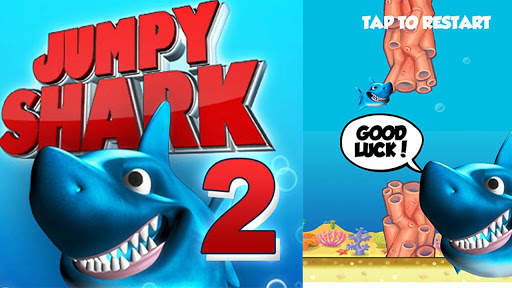 Jumpy Shark 2 - Flappy Naughty Shark Is Back! screenshot 1