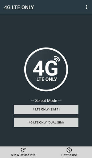 Force 4G LTE Only Mode Switcher скриншот 1