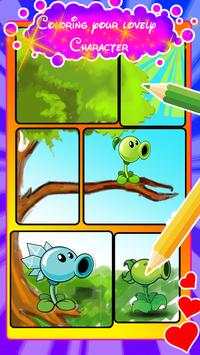 Coloring Plants vs Zombies - Zombie Vegetable screenshot 1