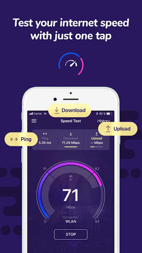 Internet speed test PRO : Ping test | Speed tester screenshot 1