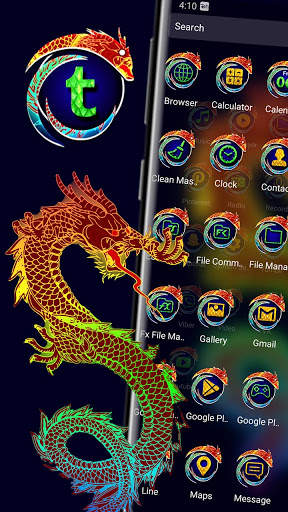 Dragon Launcher Theme screenshot 3