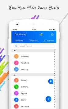 Blue Rose Photo Phone Dialer screenshot 1