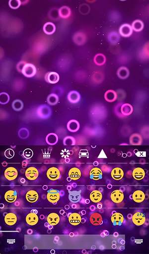 Purple Rings Animated Keyboard   Live Wallpaper screenshot 4