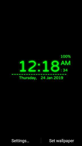 Digi Clock Live Wallpaper screenshot 3
