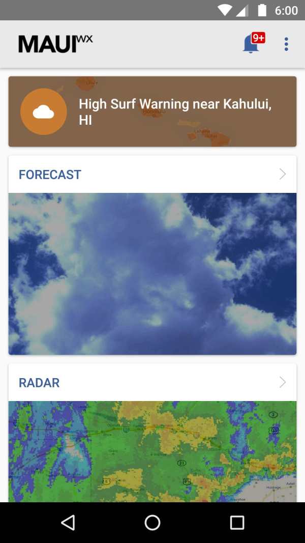 MAUI wx: Maui, Hawaii Weather screenshot 1