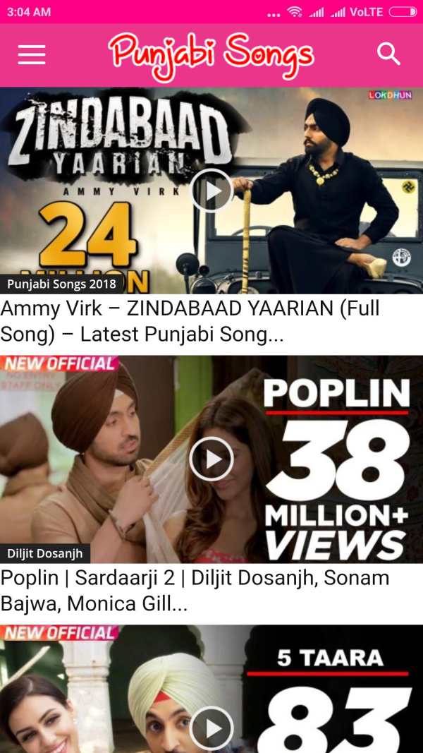 Punjabi Song Video HD screenshot 1