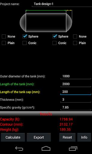 Tank Calculator Free screenshot 2