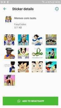 Stickers Dragon Ball for WhatsApp screenshot 4
