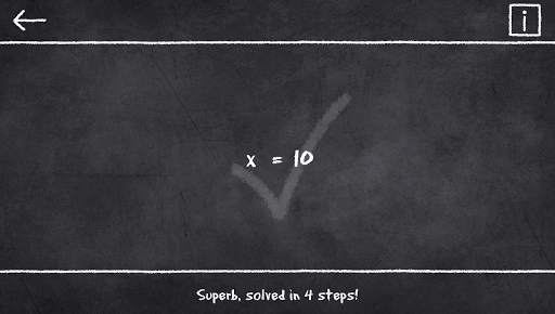x=1: Learn to solve equations screenshot 2